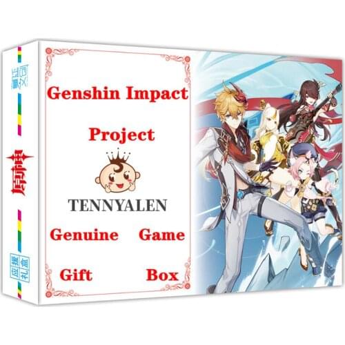 Lucky Gift Bag Game Genshin Impact Cosplay Props Anime Badge Bracelet Project Surprise Box Poster Postcard Sticker Kids Birthday