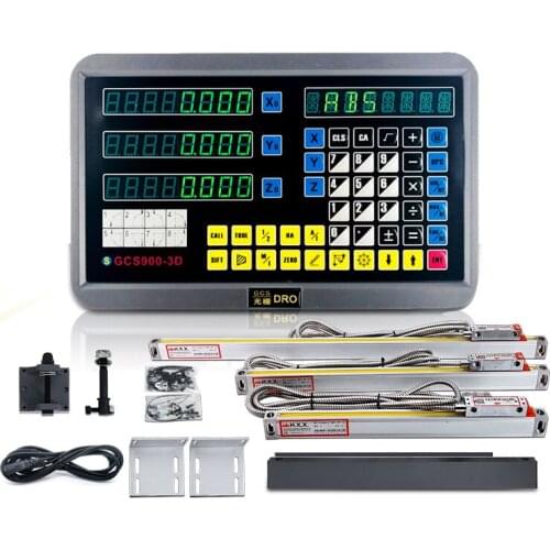 Level Measuring Instruments DRO systems 3 Axis Digital Display GCS900-3D And 3 pcs 5u Encoder