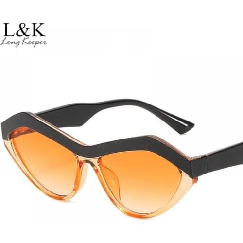 Irregular Cat Eye Sunglasses Women Fashion Vintage Triangle Sun Glasses Brand Designer Colorful Eyewear UV400 zonnebril dames