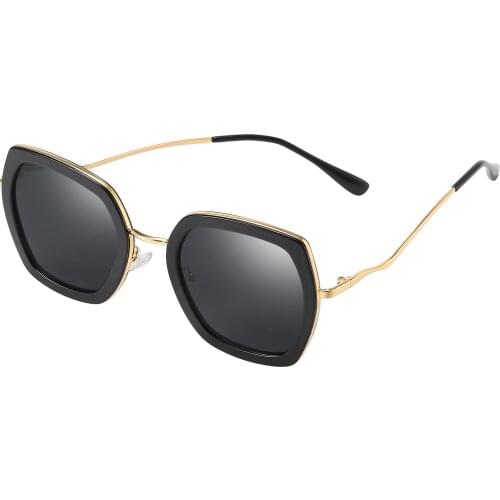 2021 Brand Design Sunglasses Fashion Big Frame SunGlasses Ladies Polarized Glasses Trave Anti-UV Glasses Lunette De Soleil Femme