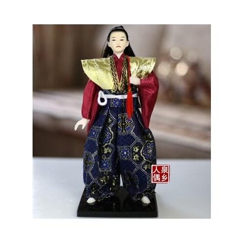Statuette Home 30CM Japanese samurai doll male ornaments crafts decorative furnishings dolls Japanese cuisine Kids Children
