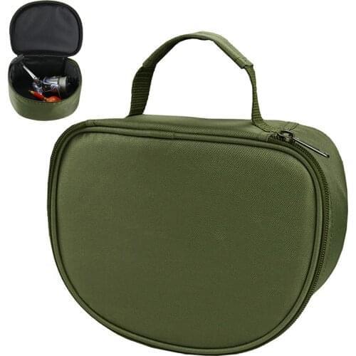 Fishing Reel Bag Oxford Fishing Tackle Bag Portable Sponge Fishing Gear Case Carp Fishing Accessory Tackle Outdoor Storage Pouch