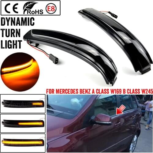 LED Flashing Turn Singal Light Side For Mercedes Benz A B Class W169 W245 2007-2011 2012 Repeater Lamp Dynamic Indicator