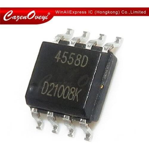 10pcs/lot NJM4558D NJM4558 4558D 4558 SOP-8 In Stock