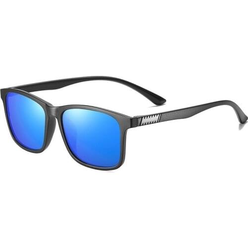 2020 fashion Men Polarized Sun Glasses Square Glasses Frame Classic Anti-Reflective Mirror Women Vintage Driving Sunglasses Uv40