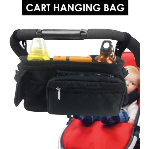 2021 Baby Stroller Accessories Organizer Baby Pram Carriage Bottle Cup Holder Hanging Bag Pram Buggy Baby Stroller Wheelchair