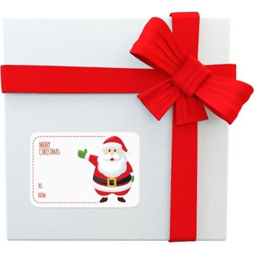 250pcs Adhesive Christmas Gift Name Tags XMAS Stickers Present Seal Labels Decor