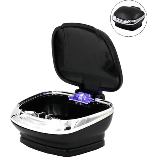 Car Ashtray With LED Lights Car Ashtray Personality Innovative Ashtray Automotive Interior Accessories