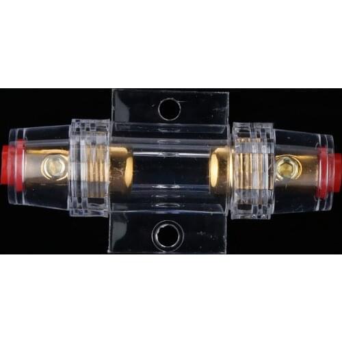 Car Audio Stereo AGU Fuse Holder Box 4 / 8 Gauge Wire With 4pcs 30 AMP Fuses