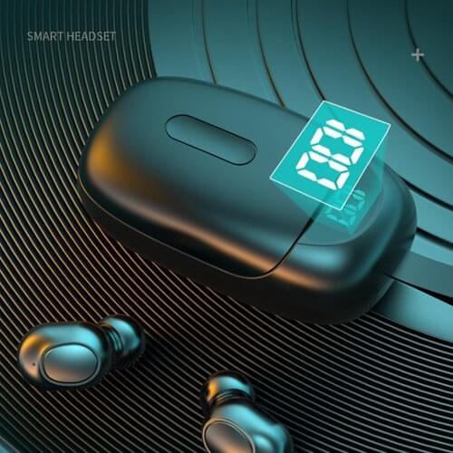 Wireless Headphone LB60 Wireless Bluetooth 5.0 Rechargeable In-Ear Earphone with Power Display Gaming Headset