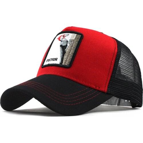 Unisex Outdoor Baseball Caps Print Embroidered Adjustable Sports Caps Mesh Breathable Baseball Hats Summer Sunhat Hip Hop Hat