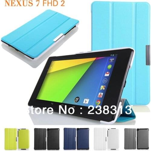 Ultra Slim Folio Stand PU Leather Skin Funda Cover For ASUS Google Nexus 7 2nd 2 Gen II 2013 FHD Generation Tablet Coque Capa