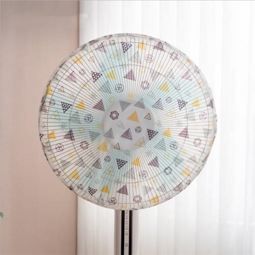 PEVA Electric Fan Dustproof Protective Cover Household Floor Fan Protection Bag Cartoon Printing Fan Cover Round Dustproof Cover