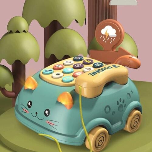 Baby Toys Musical Learning, Early Education Toy,Baby Simulation Telephone Toy with Light Music, Kids Gifts