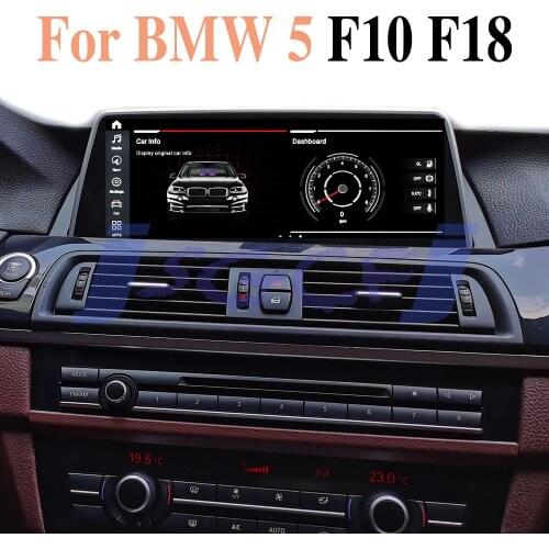 For BMW 5 F10 F18 528 530 520 550 M5 CIC NBT iDrive Car Stereo Audio 4G SIM Navigation GPS Navi Radio CarPlay 360 BirdView