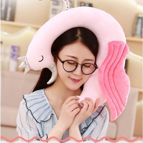 UBRUSH comfoft travel pillow neck cushion portable ergonomic airplane office plane neck head rest nap Sleep Massage pillows
