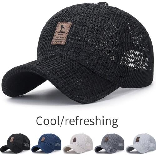 Breathable Quick Drying Mesh Baseball Cap Summer Outdoor Fishing Golf Sun Hat For Men Women