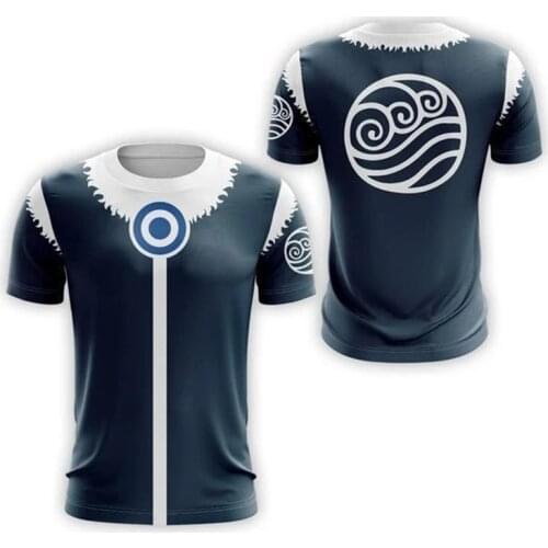 AVATAR Last Airbender T-shirt 3D Printed Polyester Quick Drying Short Sleeve Tees Tops Fashion Men Tshirt