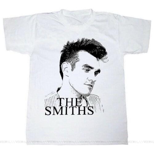 T-Shirt The Smiths Maglietta Con Immagine Di Morrissey Musica New Wave Dark Cotton Tee Shirt Homme Customized