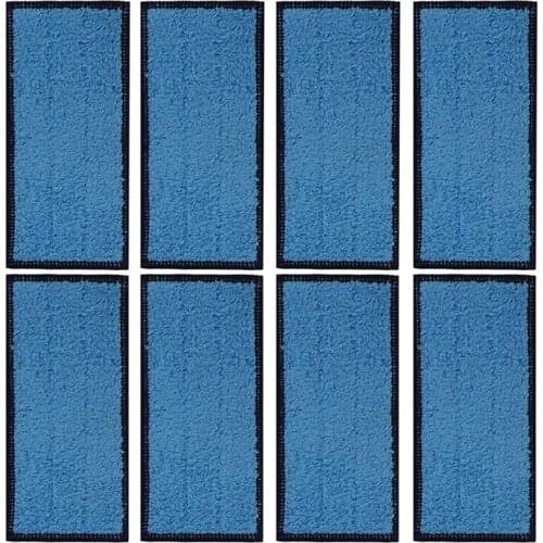 8 Pack Microfiber Wet Cloth Mopping Pads Washable Reusable Replacement for Irobot Braava Jet 240/241 Cleaner Robot