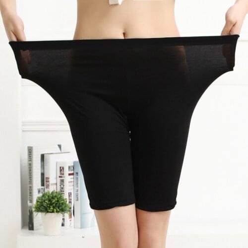 Summer style High Quality big elastic Plus size 5XL Candy Color Modal Knee-length women Shorts