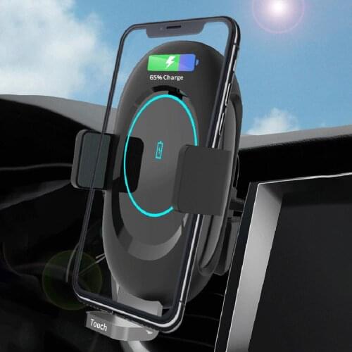 Hot 15W Wireless Car Charger Fast Charge Wireless Charging Car Mount Automatic Clamping Air Vent Phone Holder for iPhone Xiaomi