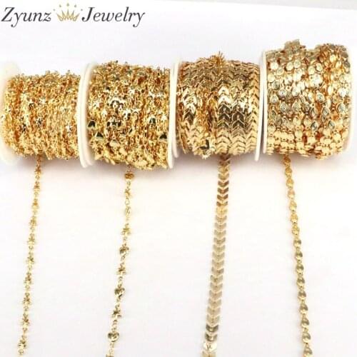 10 Meters, Metal Link Chain Bulk Jewelry Gold Color Chains For Necklace Bracelet Anklet DIY Jewelry Making Chain Findings