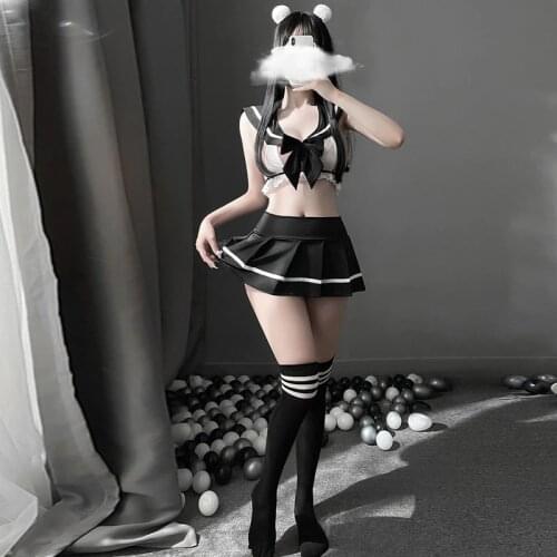 JIMIKO sexy student schoolgirl JK uniform miniskirt woman erotic cosplay lingerie Kawaii sailor School Girl outfit seduction New
