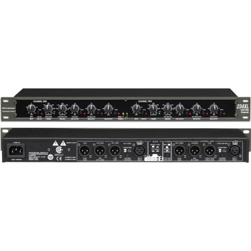 234XL Mono 4-Way Crossover audio Equalizer with XLR Connectors Professional Sound Peripheral Equipments Stereo 2/3 Way