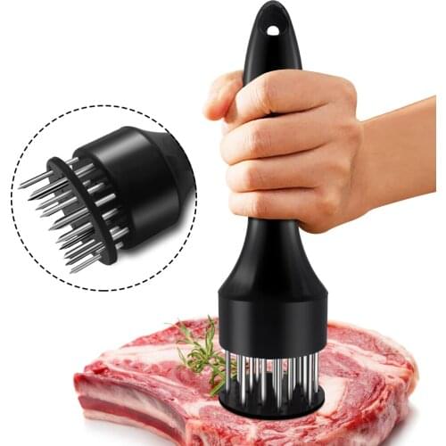Meat Tenderizer Sharp Needle Tool Stainless Steel Meat Hammer Beef Tenderizer Kitchen Baking Cooking Tenderizing BBQ Tool