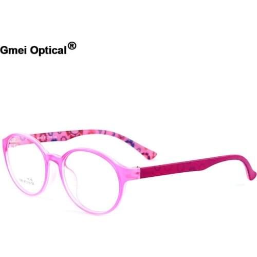 Gmei Optical New Trendy Womens Oval Urltra-Light TR90 Full Rim Optical Eyeglasses Frames Mens Myopia Spectacles 5 Colors M5083