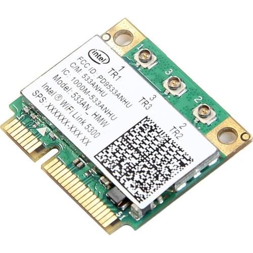 Original version of the half-height Intel WIFI Link 5300AGN wireless card 802.11 a/54M g/54mM /802.11 Draft-N