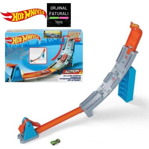 Hot Wheels GBF83 Hill Climb Championship Track Set Ramp Great Birthday Gift Toys Play Set Car Track Model for Children Accessori