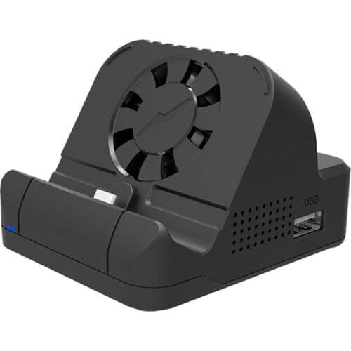 USB C To HDMI-Compatible Converter HDTV Video Adapter Docking Portable with Fan for Nintend Switch/Switch Lite Display Projector