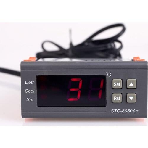 Temperature controller STC-8080A + refrigeration and defrosting orange packaging electric control box for cold storage