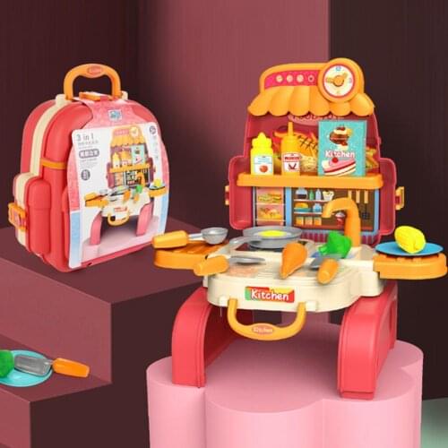 Beautiful Food Cooking Backpack Interactive Creative Multi Sizes Simulated Exquisite Food Cooking Backpack for Party Decorations