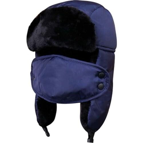 Hats Unisex Winter Warm Earflap Hat Face Mask Cover Protection Windproof Cycling Cap