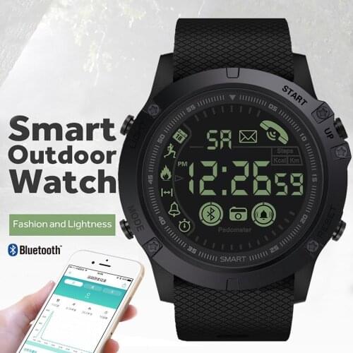 Flagship Rugged Smartwatch 33-month Standby Time 24h All-Weather Monitoring Bluetooth Stopwatch Remote Camera Message reminder