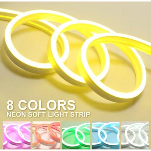 LED Neon light 12V LED Strip For Home Decor Neon Sign Flex For Rooms DIY SMD2835 Holiday Decoration Light DC Waterproof Flexible