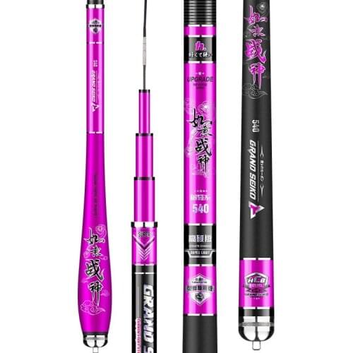 3.6m-7.2m Fishing Rod Carbon Fiber Carp Fishing Pole Hand Stick Short Section Taiwan Fishing Canne with Double Handle 28 Tonalty