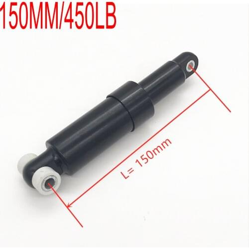 Two Wheeled Electric Scooter Rear Damper 150mm/450LB Shock Suspension with Aluminium Shell Black