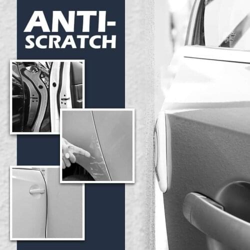 4Pcs Car Door Protector Guard Strip Anti-Collision Scratch Protector Car Rubber Bumper Stickers Auto Door Protection Decoration