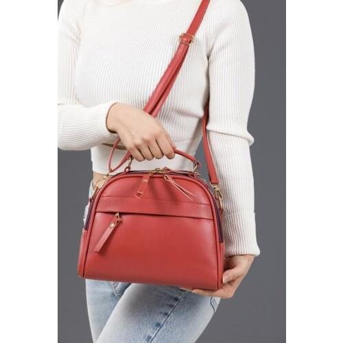 Womens Mini K Model Hand and Shoulder Bag Stylish Design Multi Compartment Large Interior Design Fashion Blue Red Cream Color