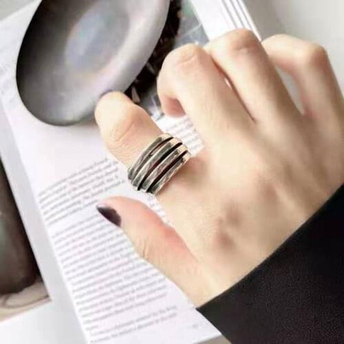 Punk Vintage Layer Chains Rings For Women Charming Ring Bohemian Wedding Fashion Jewelry Party Gifts 2020