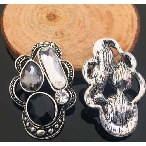 2016New 50Pcs Retro Water-Drop Horse Eye Rhinestone Buttons Embellishment button DIY accessories HZ12