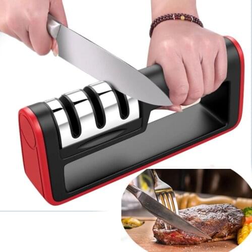 Safe Non-Slip Knife Sharpener Sharpening Tool Diamond Tungsten for Straight Scissors Sharpens Kitchen Chef Damascus