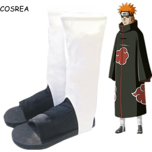 Anime Naruto Cosplay Shoes- Akatsuki Nanja Japanese Shoes Women Men Cosplay Costume Halloween Party Sandals Boots kids