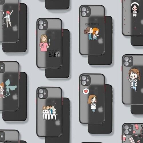 Medicine Doctor Nurse Phone Case For iphone 12 11 8 7 plus mini x xs xr pro max matte transparent cover