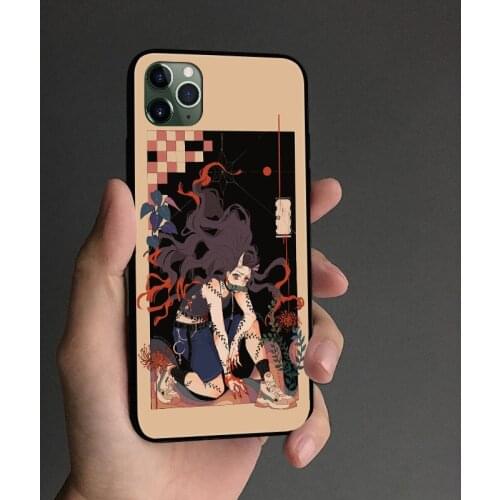 Nezuko Kamado anime Phone case cover shell For iPhone SE 6s 7 8 Plus X XR XS 11 Pro Max Samsung S Note 8 9 10 20 Plus ultra