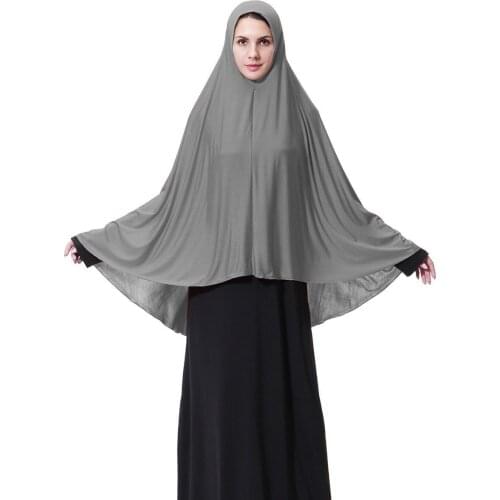 Long Hijab Women Ramadan Muslim Prayer Garment Turban Full Cover Burka Arab Turbante Modest Headscarf Abaya Caps Jilbab Khimar